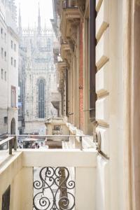 A balcony or terrace at STRAF, Milan, a Member of Design Hotels