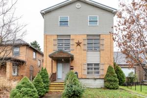 a house with a star on the front of it at Spacious 2BR Apt • Free Parking • Baden in Baden
