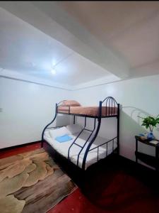 a bedroom with a bunk bed in a room at Bert's Place in San Isidro