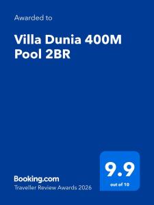 a screenshot of a cell phone with the winilla drupal zoom pool at Villa Dunia - 400M Private Villa Walk to Beach Top location Gili Trawangan in Gili Trawangan