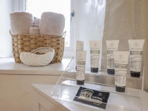 a display of products on a counter in a bathroom at Cynfal Fawr in Blaenau-Ffestiniog +31 photos
