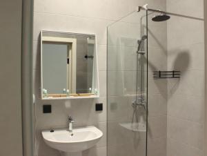 Et badeværelse på Impuls Prof Hotel