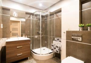 Koupelna v ubytování Kings City - Skawińska Apartment + 35 fotografií
