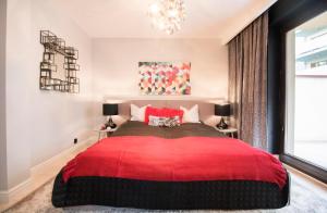 Posteľ alebo postele v izbe v ubytovaní Kings City - Skawińska Apartment