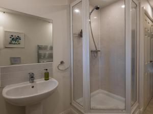 a bathroom with a shower and a sink at 3 Bed in Belford oc-89518 in Belford +21 photos