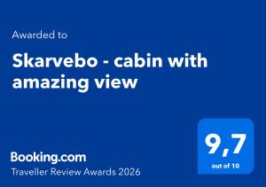Gallery image of Skarvebo - cabin with amazing view in Hol
