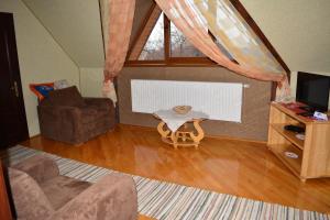 TV a/nebo společenská místnost v ubytování Hotel Svitlytsia + 14 fotografií