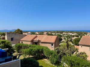 a view from the roof of a house at Studio proche Calvi in Lumio