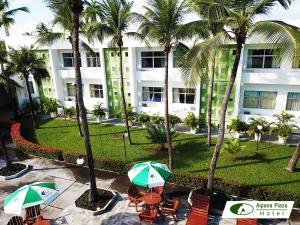 an aerial view of a hotel with palm trees at Aipana Plaza Hotel in Boa Vista