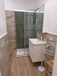 a bathroom with a shower and a sink at B&B Siena Le Grondaie in Siena +13 photos