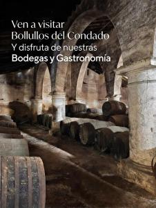 a room with a bunch of barrels in a cellar at Bright Apartment AM in Bollullos par del Condado +11 photos