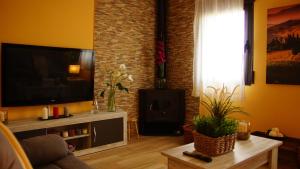 TV a/nebo společenská místnost v ubytování El Pajar de Neme