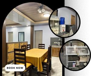 a dining room and kitchen with a table and chairs at RobMar Haven in Sibulan