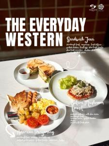 a magazine advertisement for the everyday system with two plates of food at Sandat Hotel Legian in Legian +104 photos