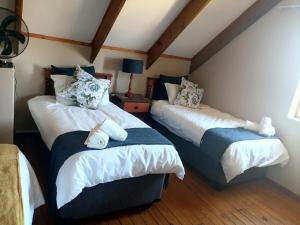 a room with two beds in a room at Forest Hill Accomodation in Port Alfred