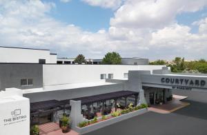 an artist rendering of the entry to the guatemala building at Courtyard Santa Fe in Santa Fe
