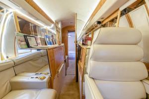 an interior of an rv with chairs and a table at 1 Bed in Redberth oc-s33669 in Redberth