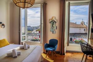 Balkon oz. terasa v nastanitvi Hotel Cote Basque