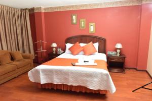 Postel nebo postele na pokoji v ubytování Hotel Makroz