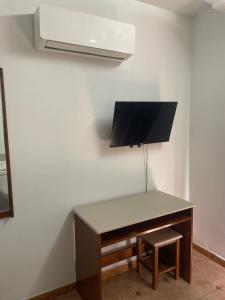 טלויזיה ו/או מרכז בידור ב-Hostal Treinta6