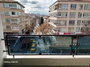 a view of a city street from a building at Esta123 in Kavaklıdere