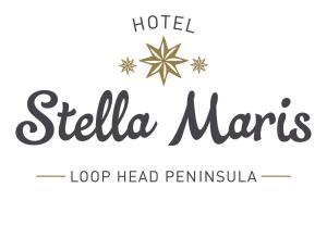 a sign for a hotel with a snowflake and the words sidelia mars at Stella Maris Hotel in Kilkee