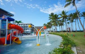 a pool with a water park with a water slide at Gav Muro Alto Resort below average rate in Ipojuca