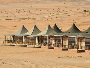 a tent in the middle of the desert at Camp sami in Disah