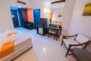 Posezení v ubytování Asawann Hotel Nongkhai