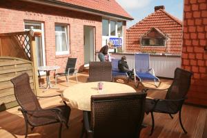 Balkón nebo terasa v ubytování Hotel Villa Weststrand