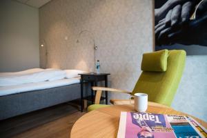 Ein Bett oder Betten in einem Zimmer der Unterkunft Almaas Hotell Stord AS