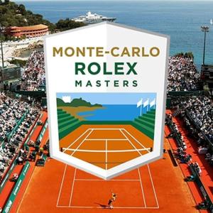 a sign for a tennis match on a tennis court at Gamiga in Menton