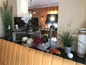 TV a/nebo společenská místnost v ubytování Hotel Waldperle