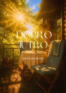 a book cover of a table and a chair at Distrikt Ranč Platan - Jus naturale, Fruška gora in Vrdnik +55 photos