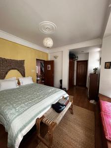 a bedroom with a large bed and a couch at Samadhi House in Burhānilkantha +3 photos