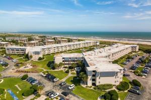 an aerial view of a resort with a parking lot at ABPAB167 Blue Haven Beach Retreat in Atlantic Beach