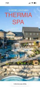 a poster for a thermal spa in a resort at The Taunton House in Ajax