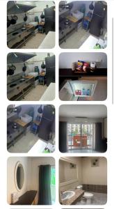 a collage of four pictures of a room at Aonang Cozy VIP in Ao Nang 