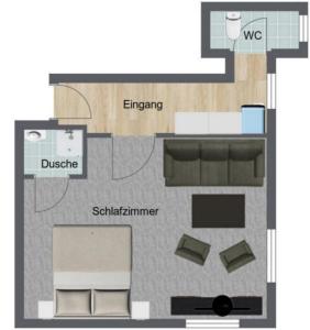 Majutuskoha Gasthof zur Traube korruse plaan