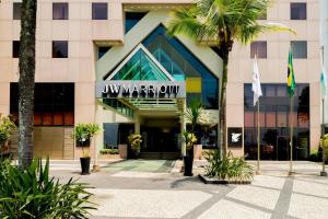 a building with a sign that reads yawnunit at JW Marriott Rio de Janeiro in Rio de Janeiro