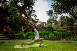 Dewangga Ubud外面的花园