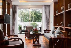 Posezení v ubytování J7 Angkor Hotel