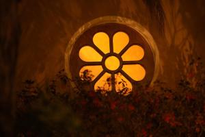 an image of a window with a flower on it at Hotel Spa Mansion Santa Isabella in Riobamba