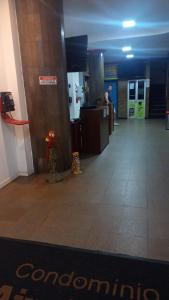 a lobby of a building with a reception desk at Suíte com a melhor vista de Manaus in Manaus +17 photos