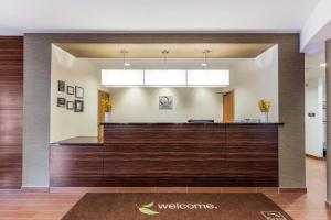 a view of a lobby with a reception desk at Sleep Inn Dallas Love Field-Medical District in Dallas