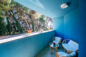 Balkon lub taras w obiekcie Rainbow apartments