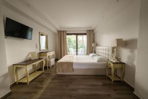 Krevet ili kreveti u jedinici u okviru objekta Hotel Pilalidis
