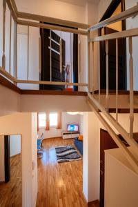 Łóżko lub łóżka w pokoju w obiekcie Rainbow apartments