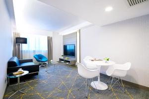 A television and/or entertainment centre at The Cityview - Chinese YMCA of Hong Kong