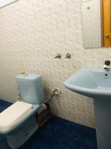 a bathroom with a toilet and a sink at Thisal Guest House in Polonnaruwa +87 photos